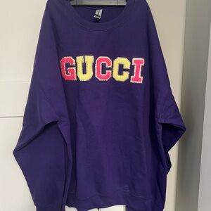Gildan Purple Crewneck Sweatshirt
